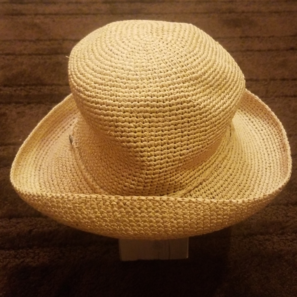 Scala Collention Crochet Hat W/Drawstring - image 1